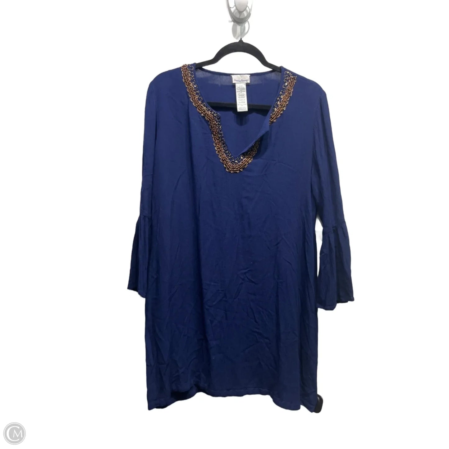 Top Long Sleeve By Tommy Bahama In Navy, Size: M