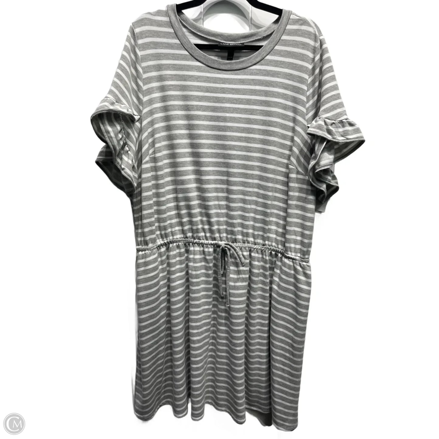 Dress Casual Short By Lane Bryant In Grey & White, Size: 22