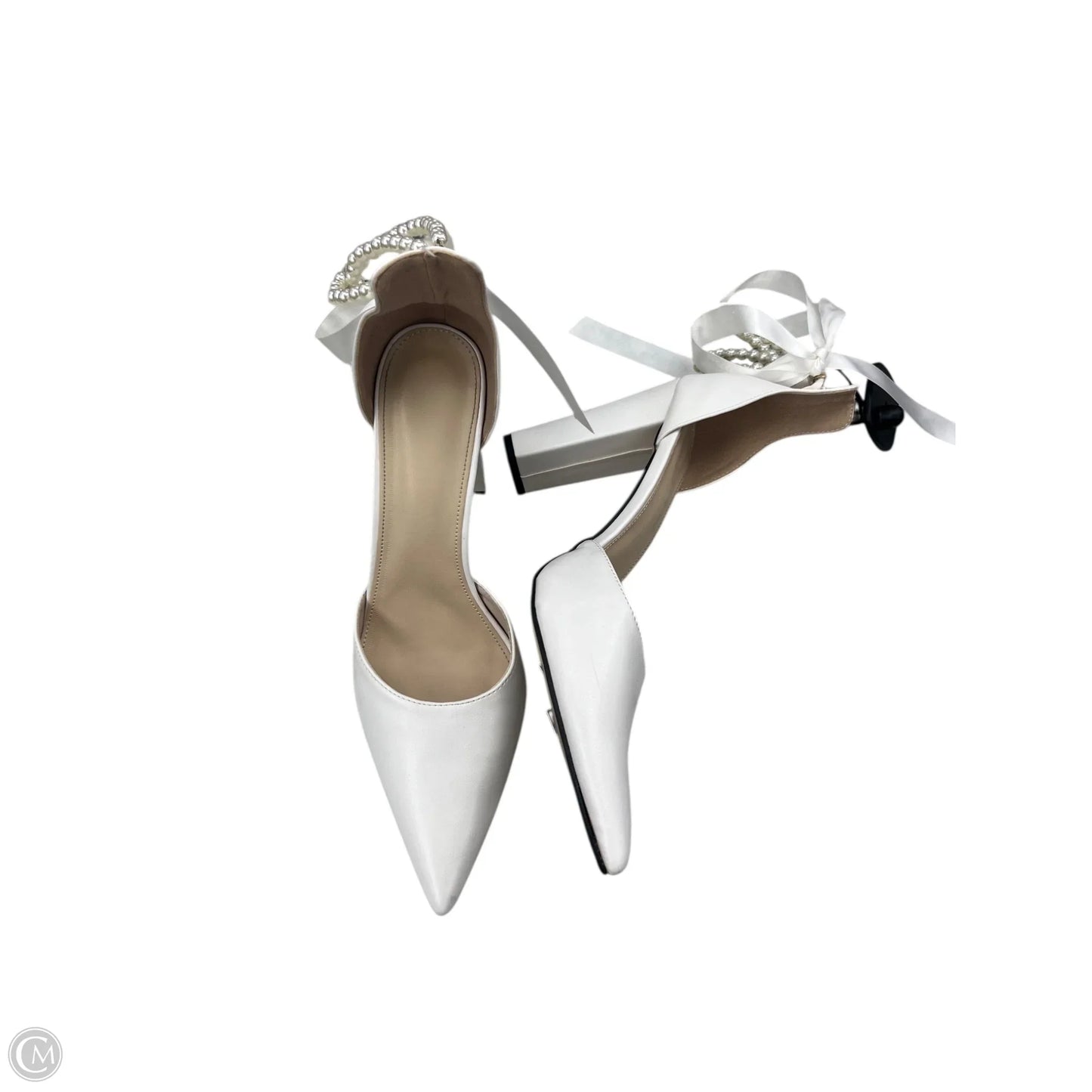 Shoes Heels Block By Clothes Mentor In White, Size: 11