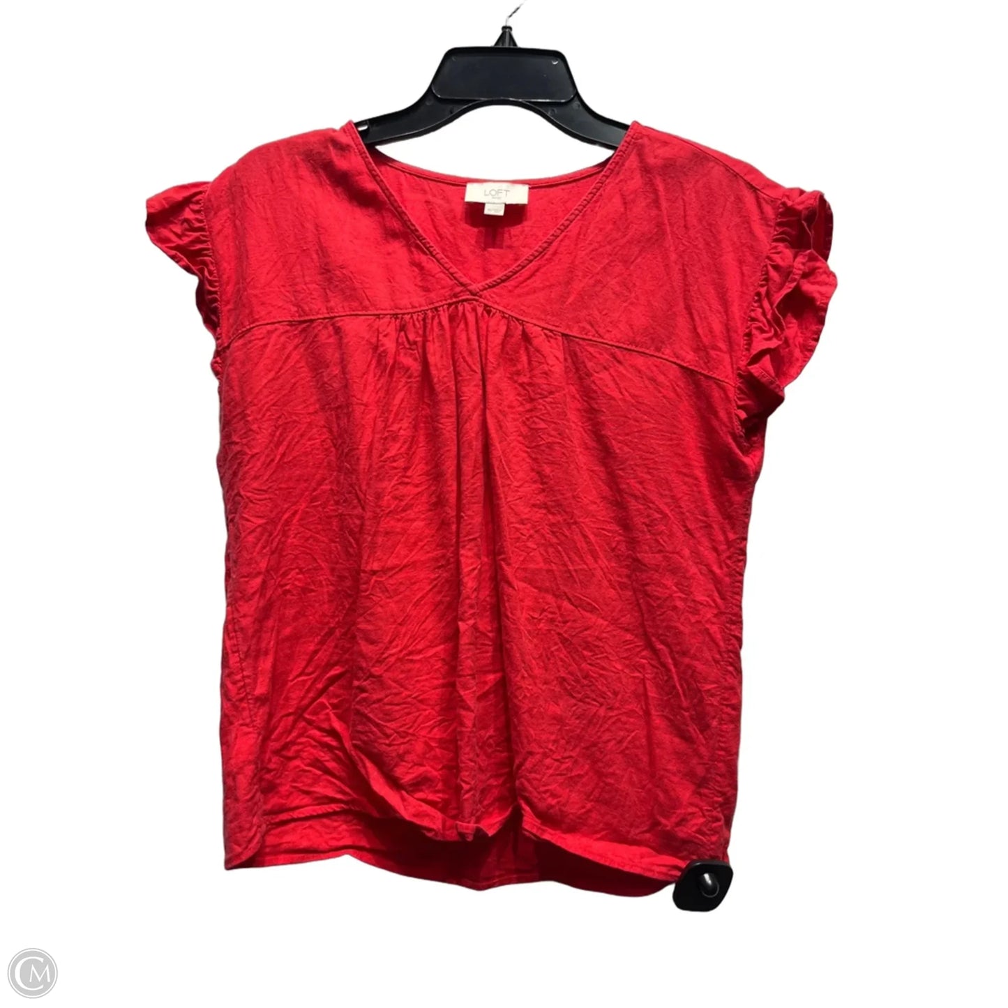 Top Short Sleeve By Loft In Red, Size: Xs