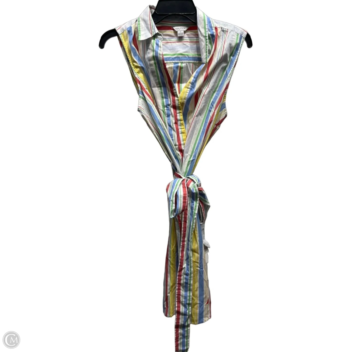 Dress Casual Short By Nautica In Blue & Yellow, Size: L