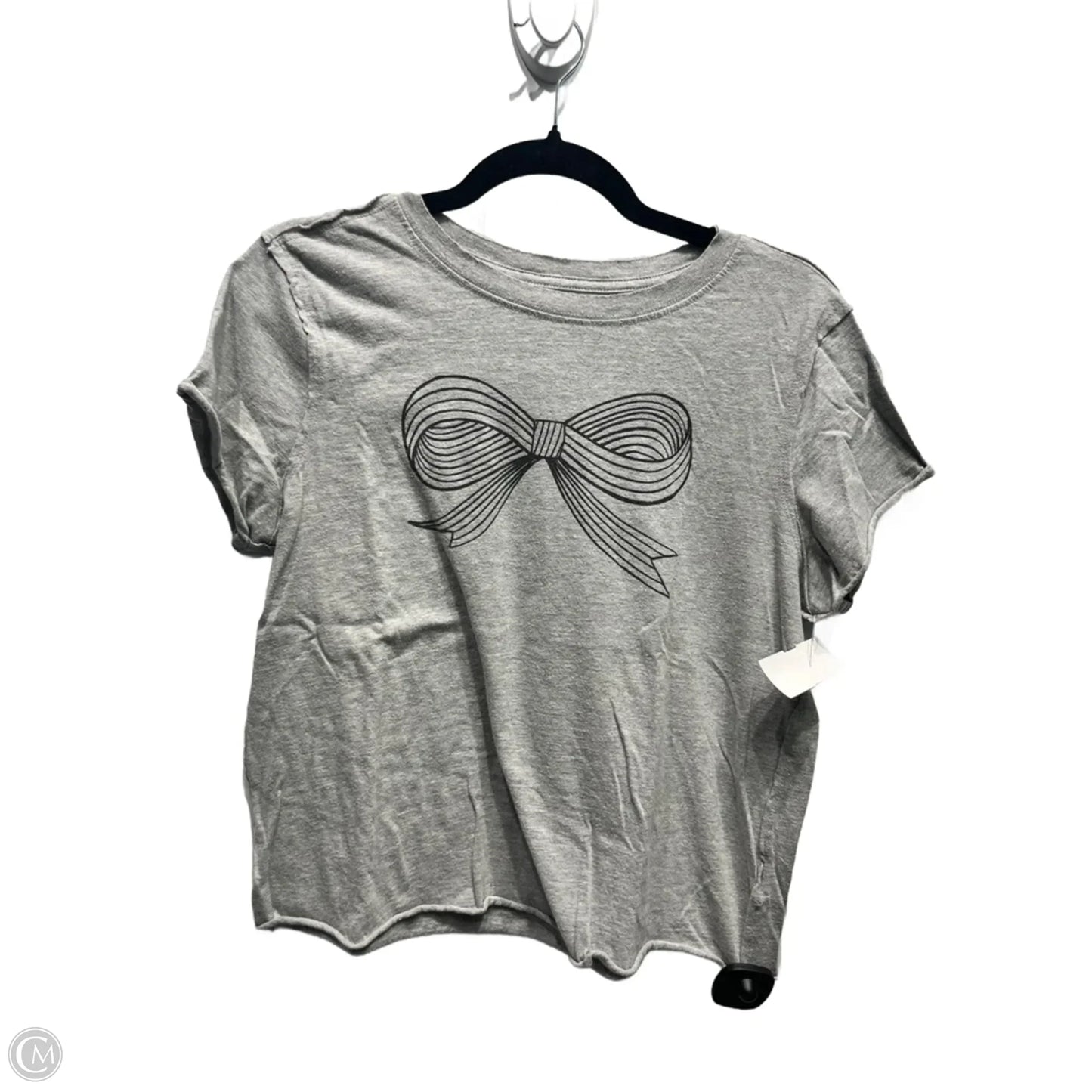 Top Short Sleeve By Maeve In Grey, Size: S