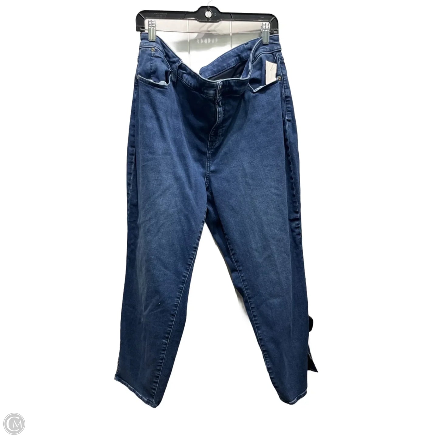 Jeans Straight By Talbots In Blue Denim, Size: 20