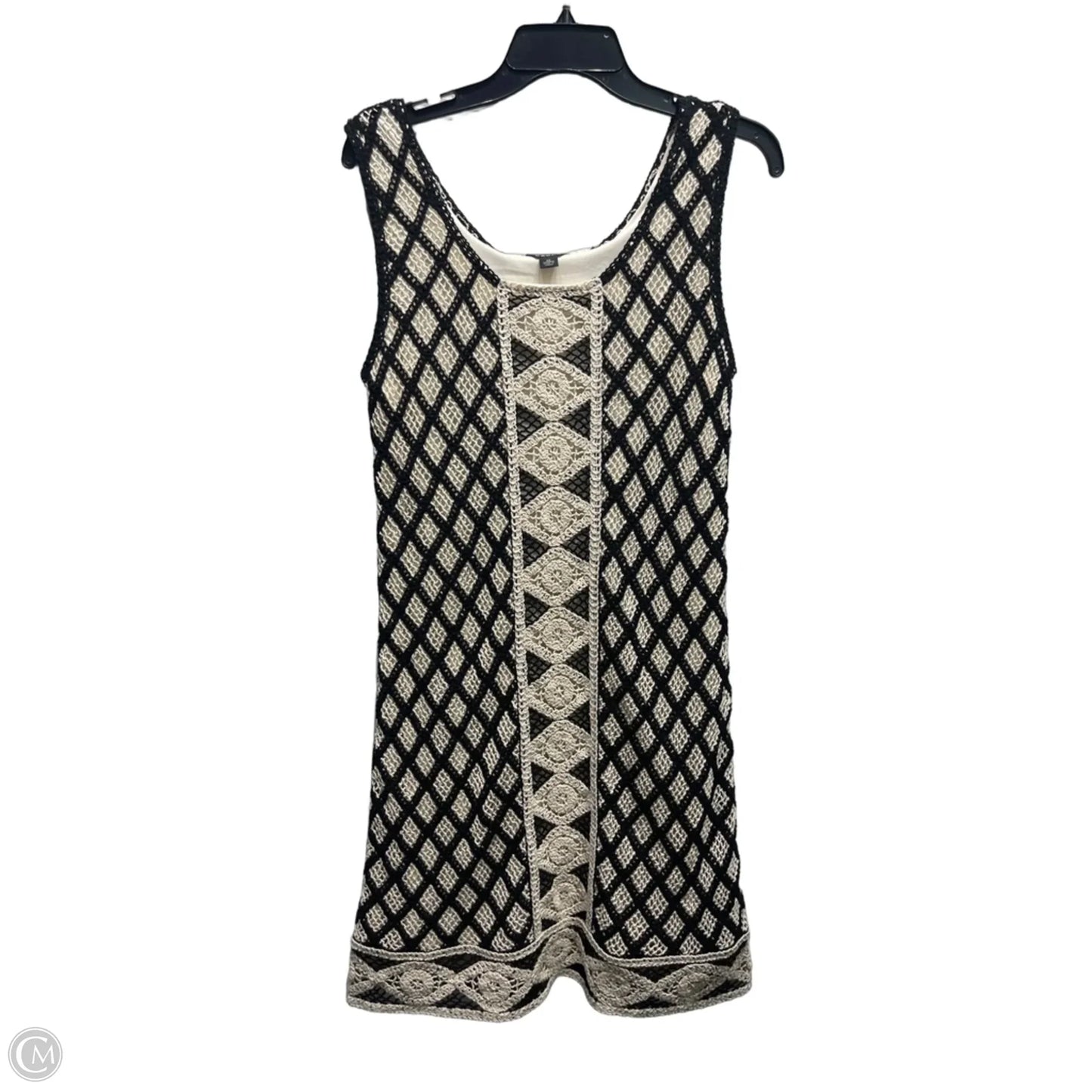 Dress Casual Short By Cache In Black & Cream, Size: M