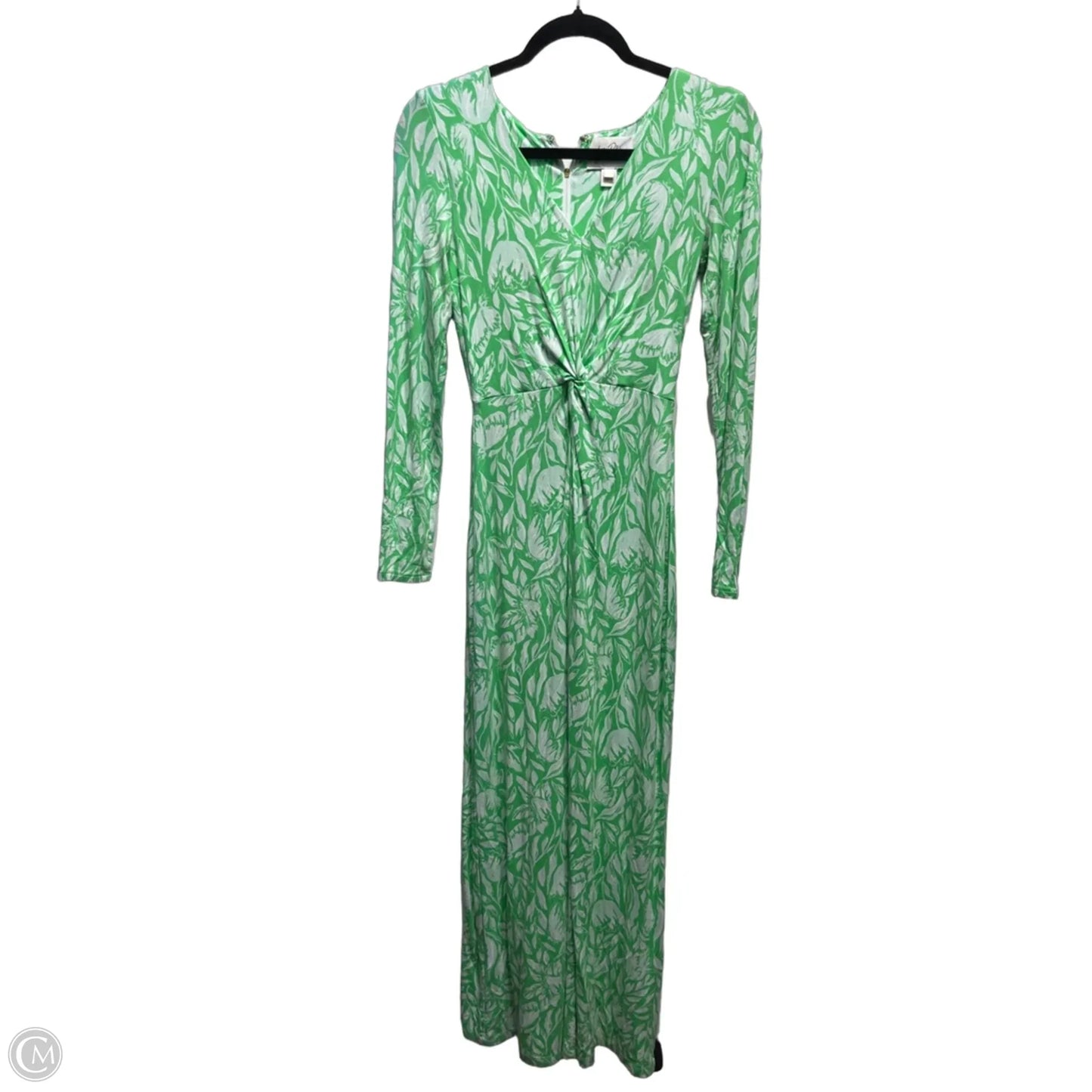 Dress Designer By Lilly Pulitzer In Green & White, Size: Xxs