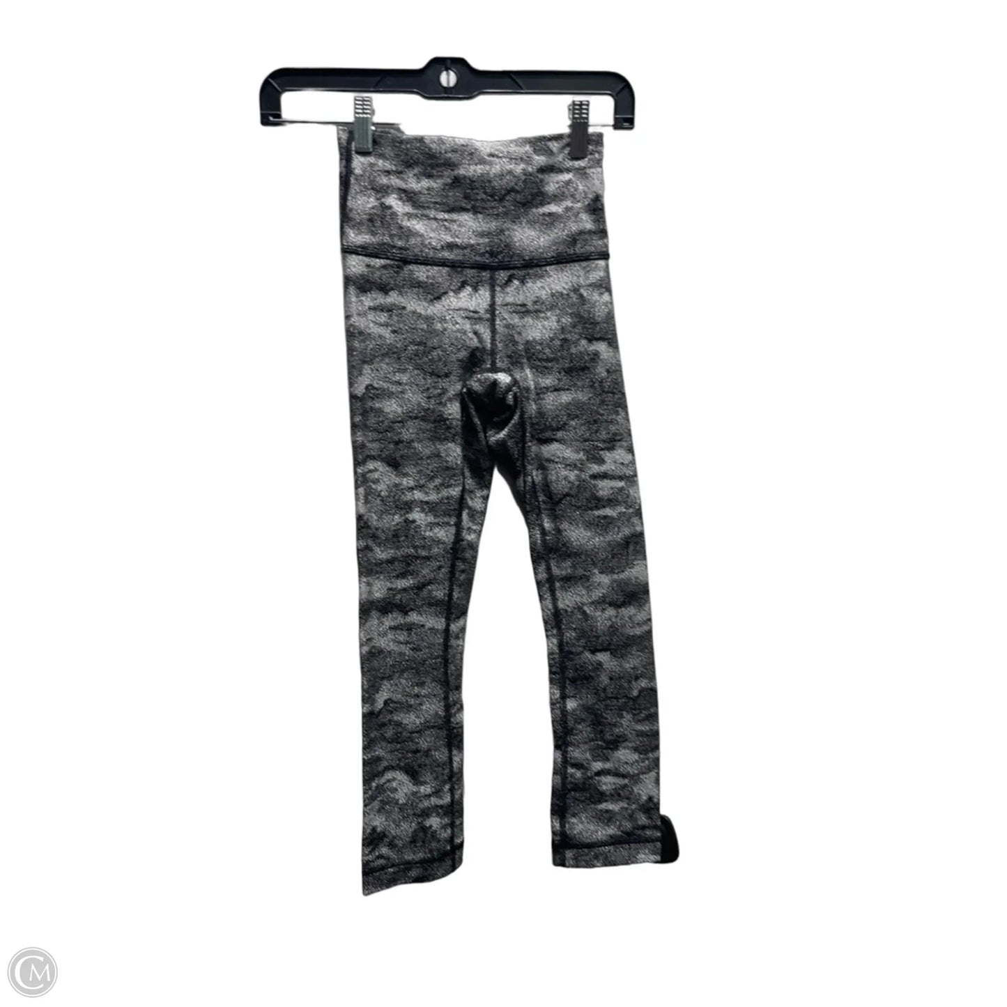 Athletic Leggings By Lululemon In Black & White, Size: S