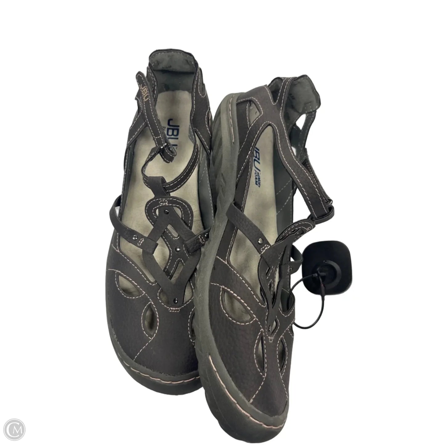 Sandals Flats By Jambu In Grey, Size: 8.5