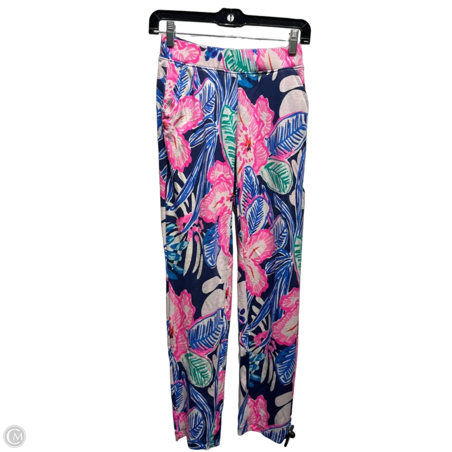 Pants Designer By Lilly Pulitzer In Blue & Pink, Size: Xxs