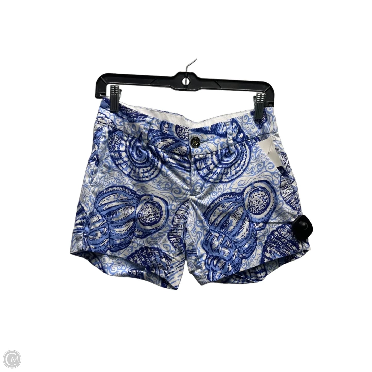 Shorts Designer By Lilly Pulitzer In Blue & White, Size: 0