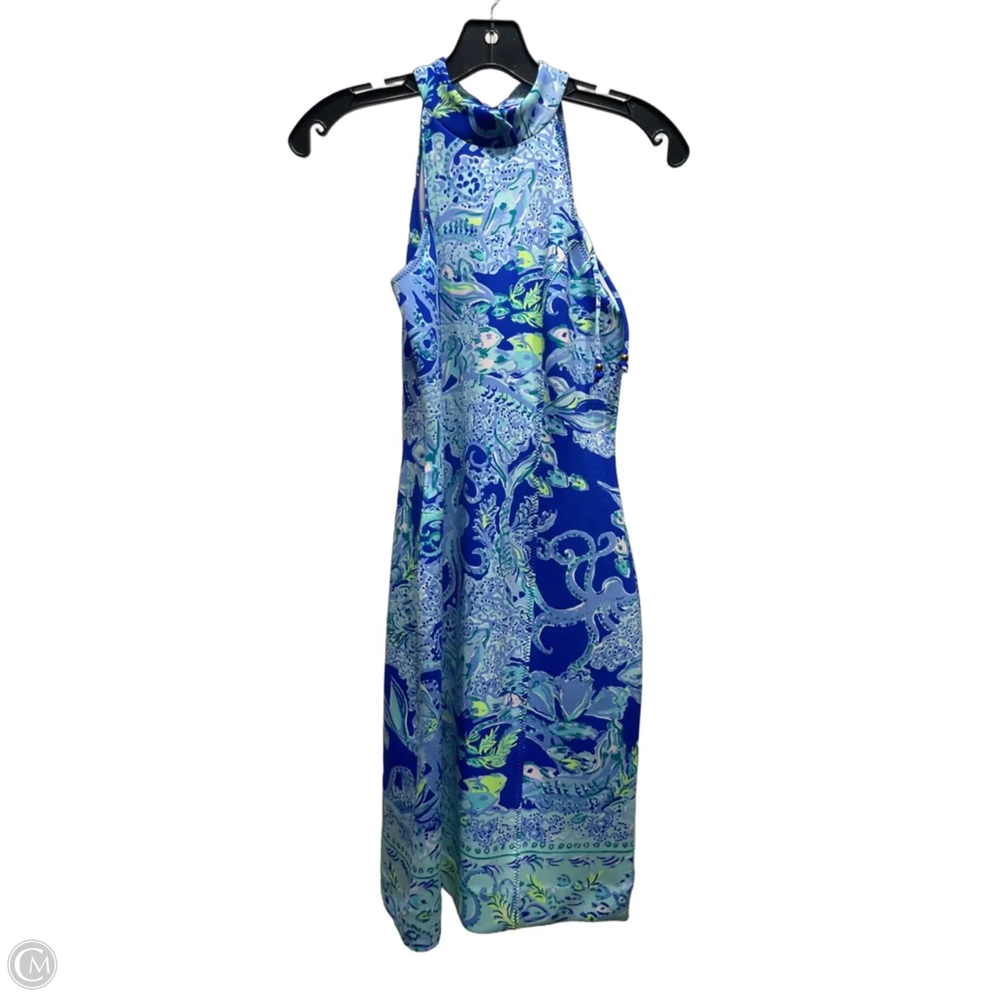 Dress Designer By Lilly Pulitzer In Blue & Green, Size: 0
