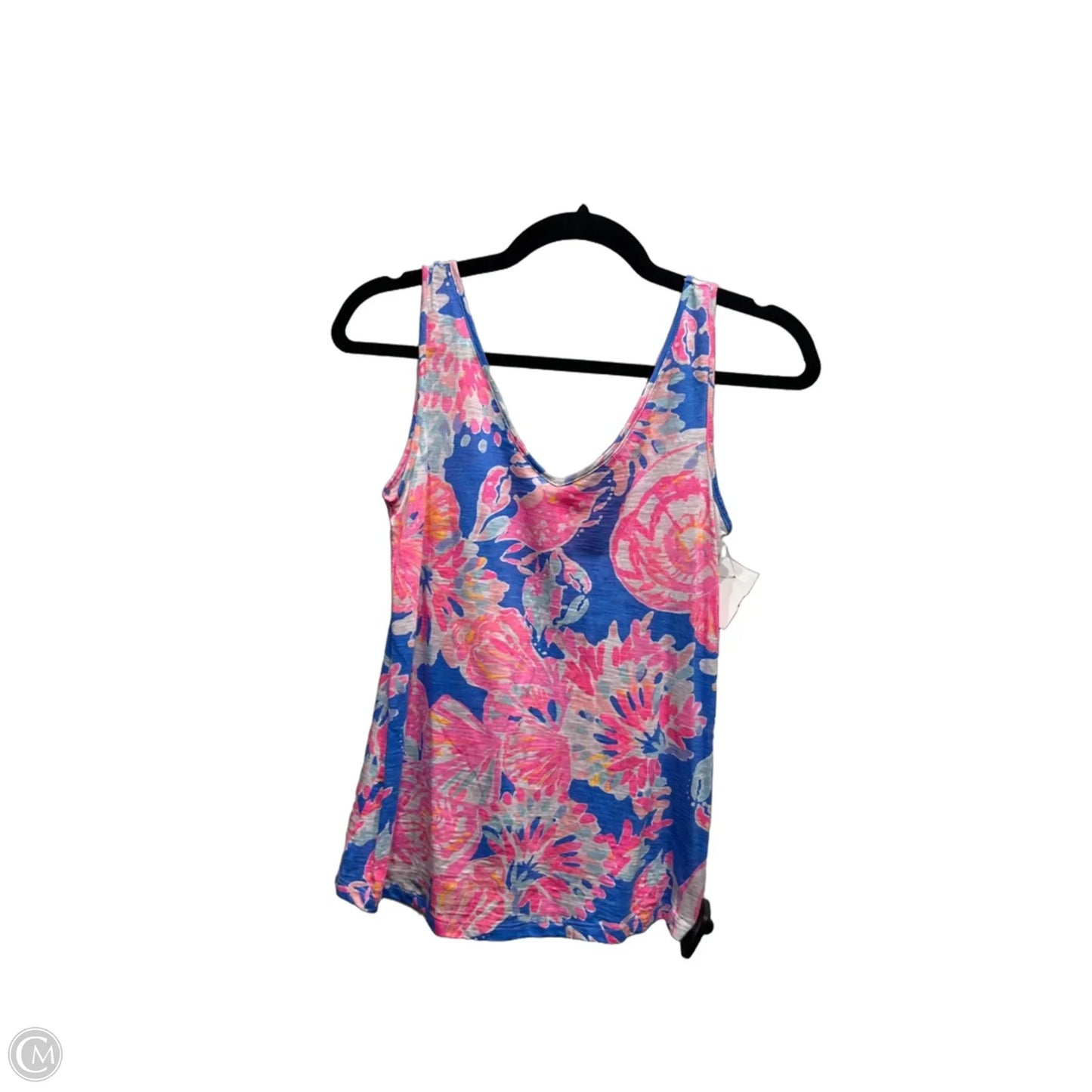 Top Sleeveless Designer By Lilly Pulitzer In Blue & Pink, Size: Xxs