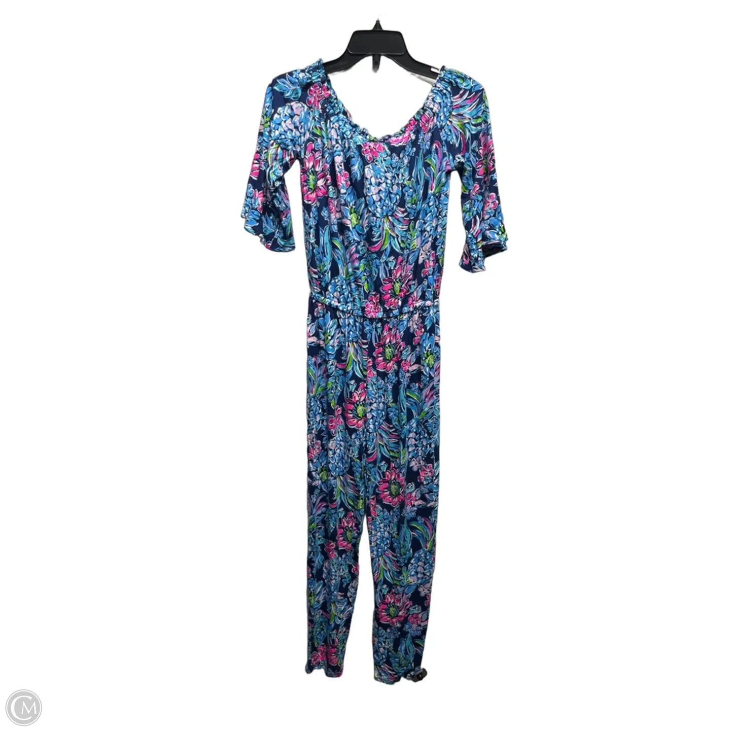 Jumpsuit Designer By Lilly Pulitzer In Blue & Pink, Size: Xs