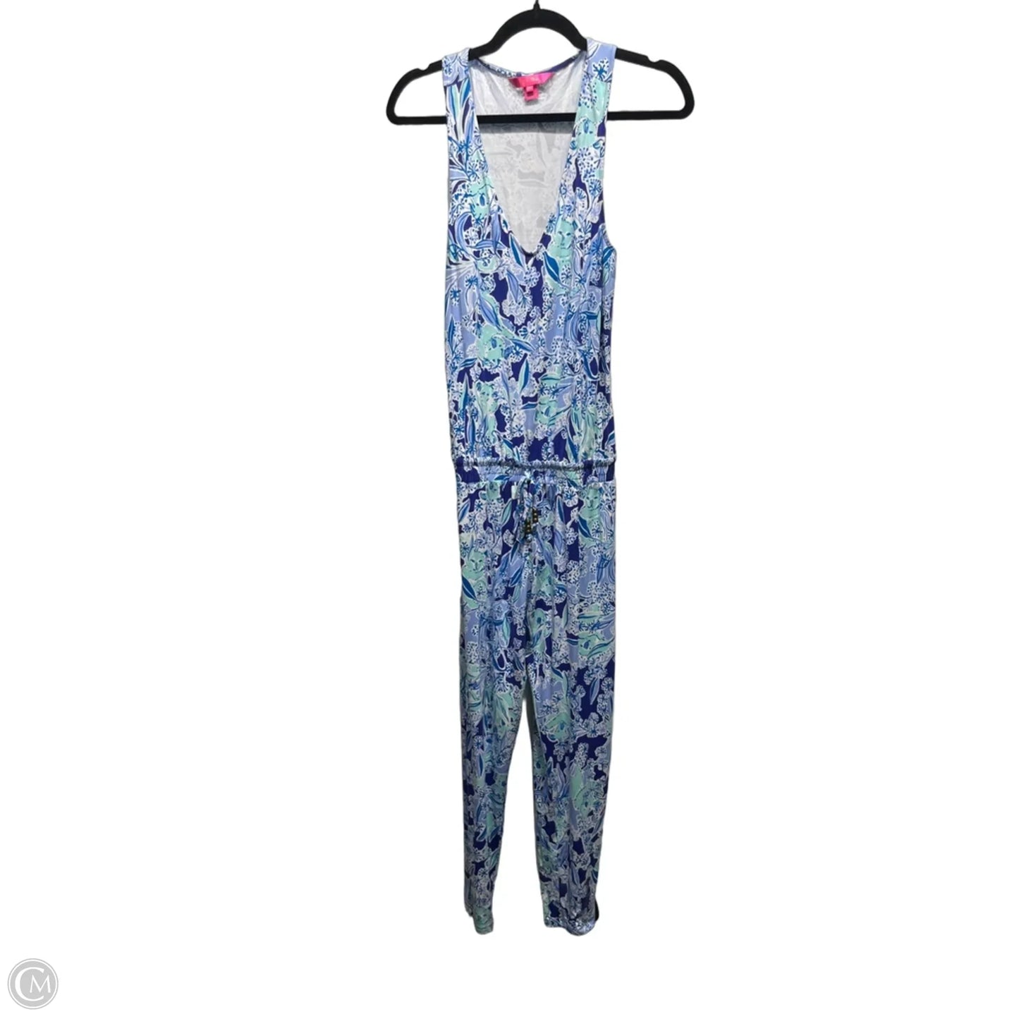 Jumpsuit Designer By Lilly Pulitzer In Blue & White, Size: Xs