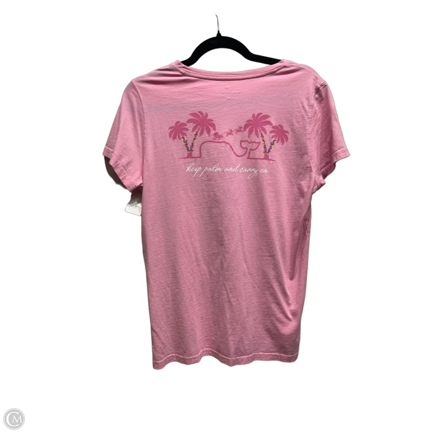 Top Short Sleeve Basic By Vineyard Vines In Pink, Size: M