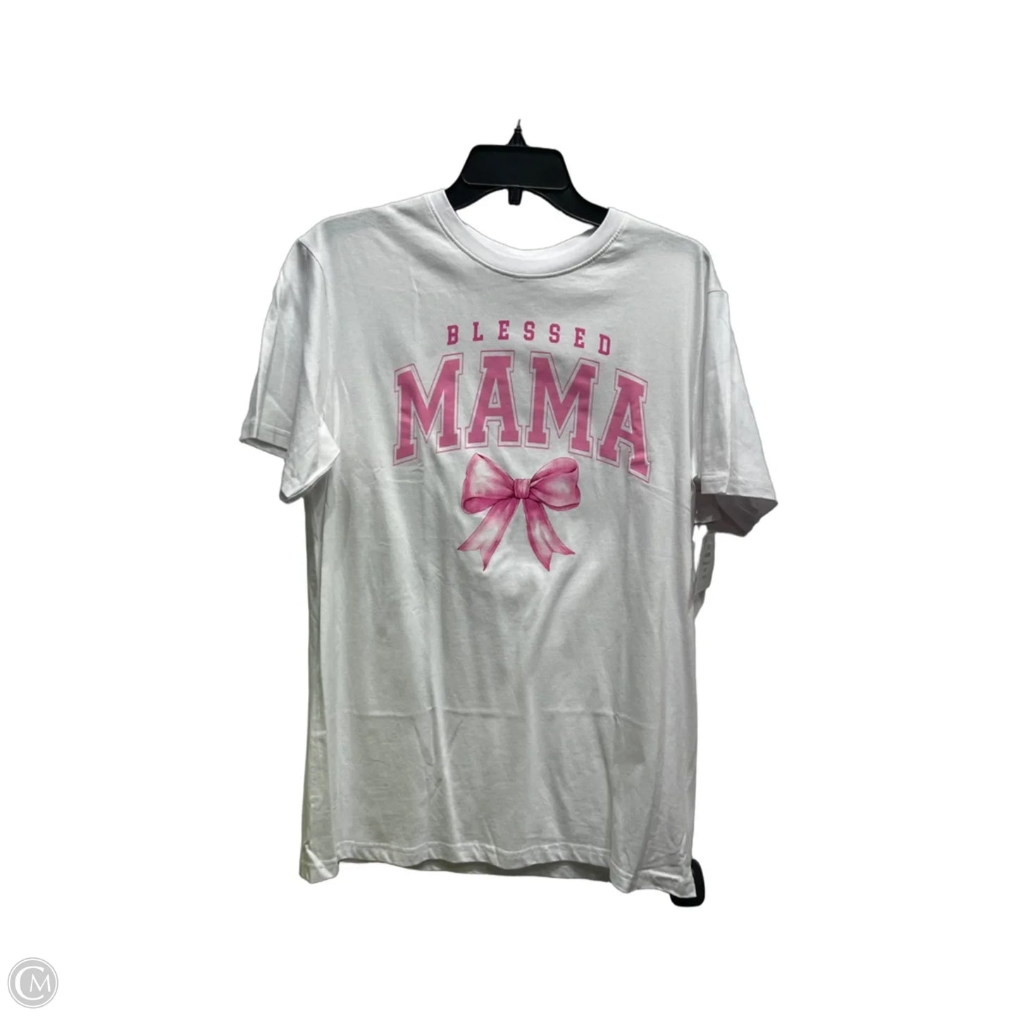 Top Short Sleeve Basic By rebel sky In White, Size: M