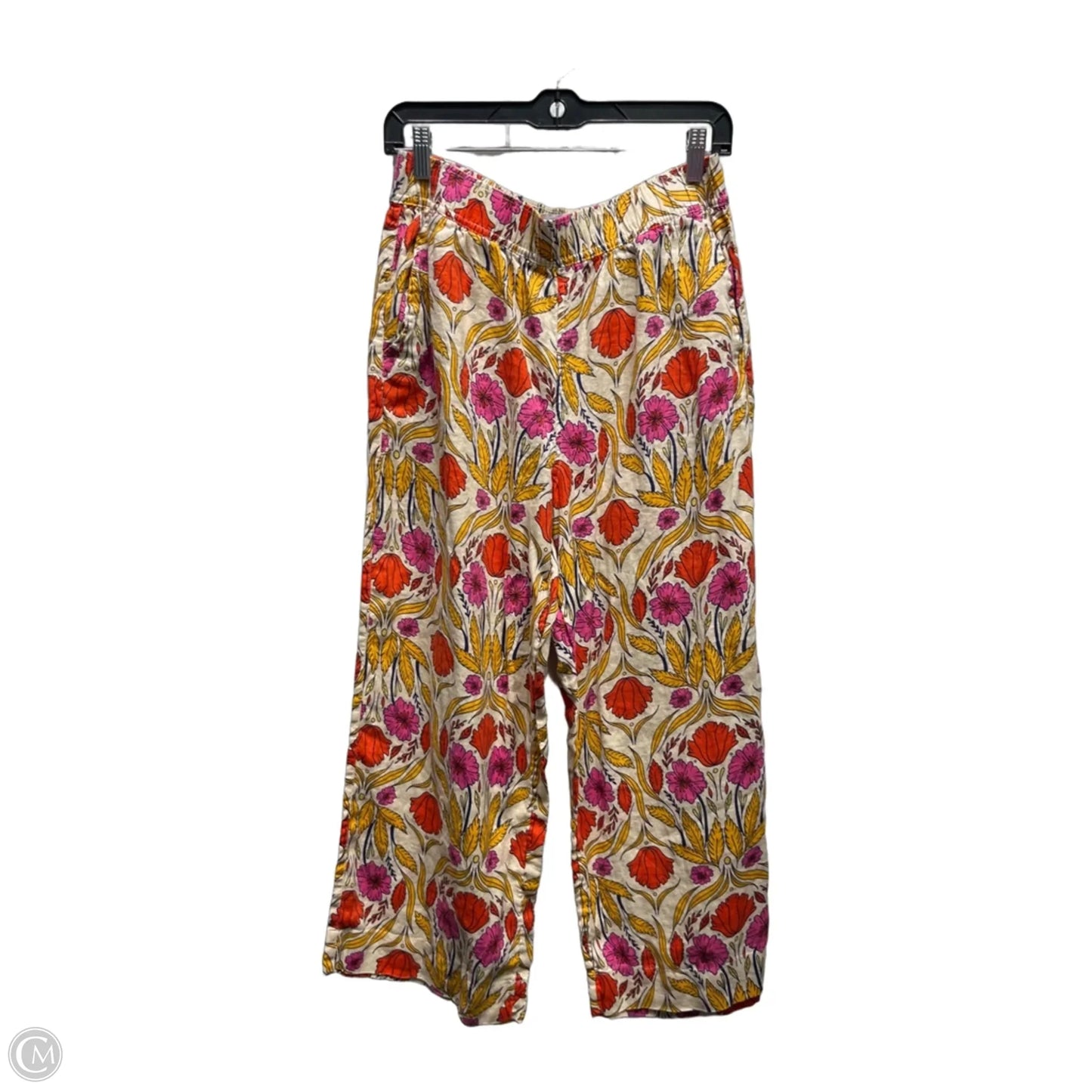 Pants Linen By Rachel Zoe In Red & Yellow, Size: M