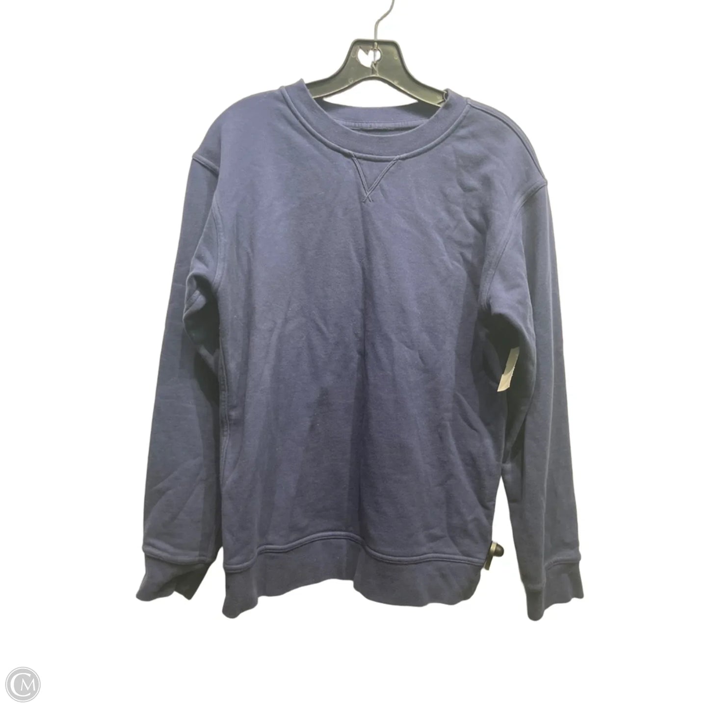 Athletic Sweatshirt Crewneck By Lululemon In Navy, Size: S