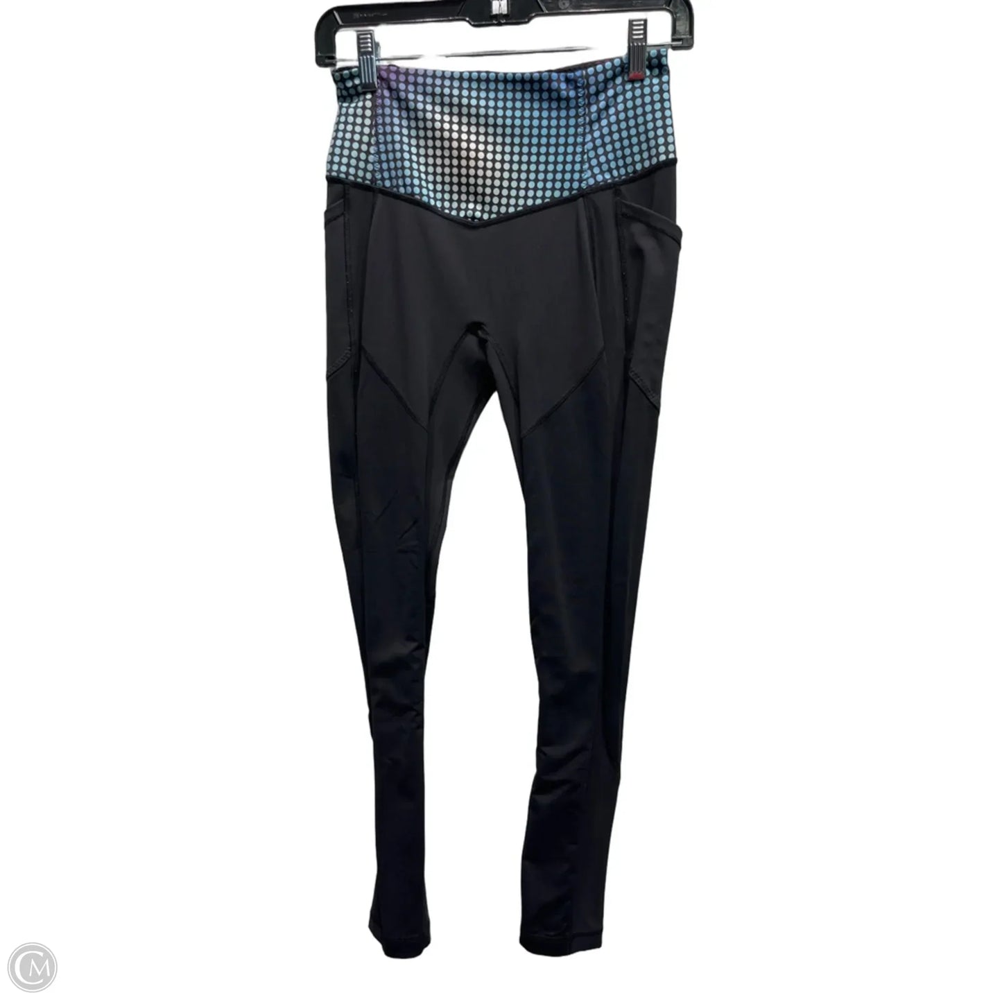 Athletic Leggings By Lululemon In Black & Blue, Size: 6