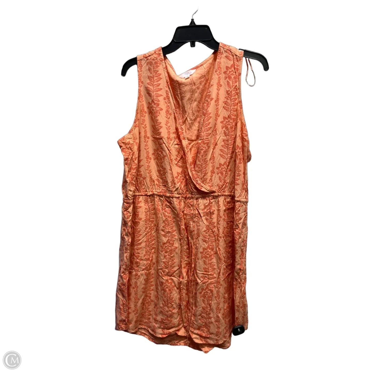 Dress Casual Short By Time And Tru In Orange, Size: Xxl