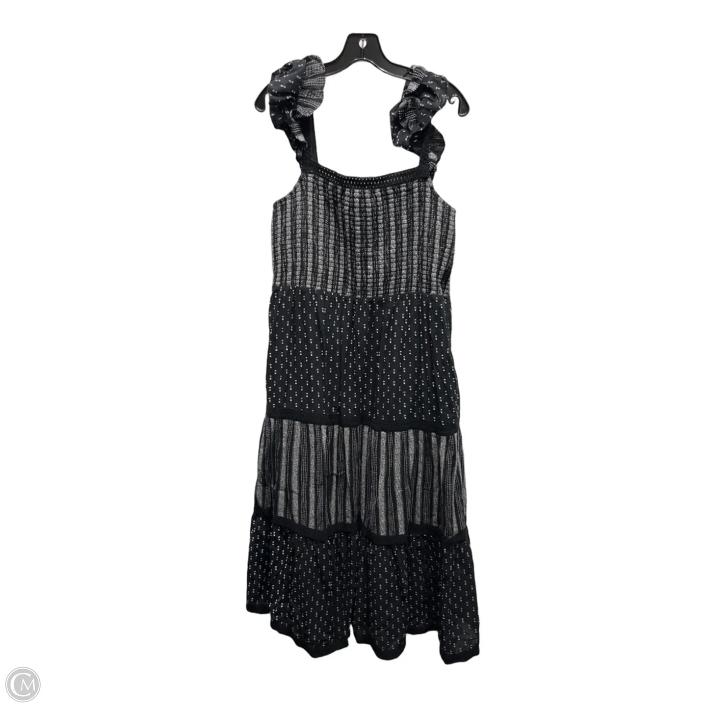 Dress Casual Midi By Vineyard Vines In Black & White, Size: Xl