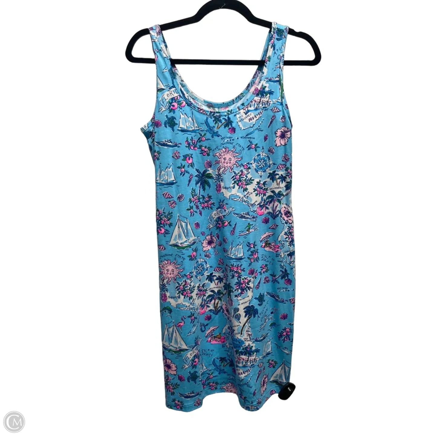 Dress Designer By Lilly Pulitzer In Blue & Pink, Size: Xs