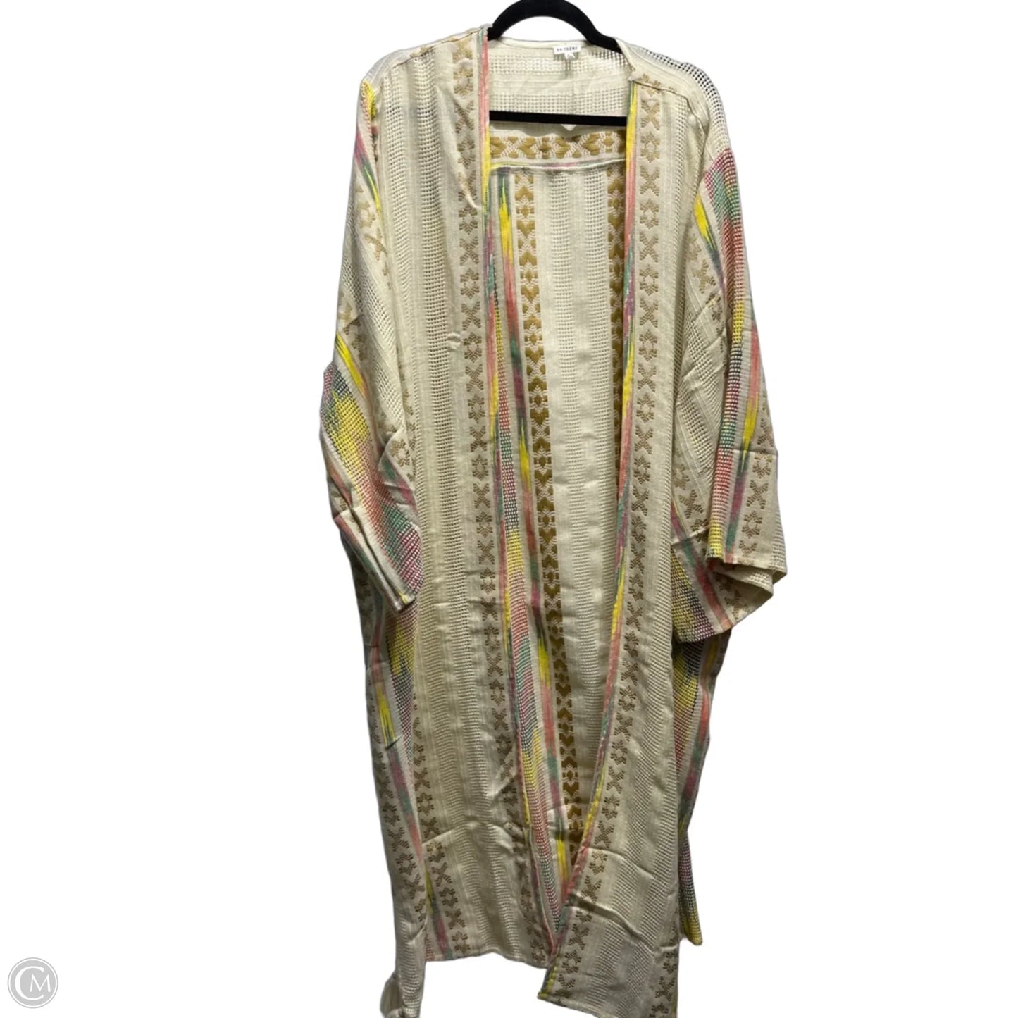 Cardigan By En Creme In Cream & Orange, Size: L
