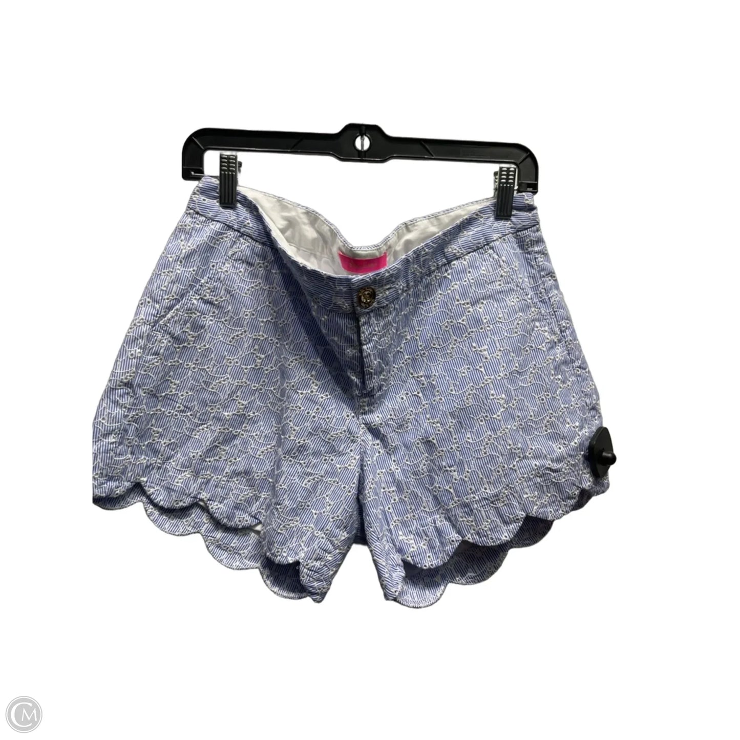 Shorts Designer By Lilly Pulitzer In Blue & White, Size: 8