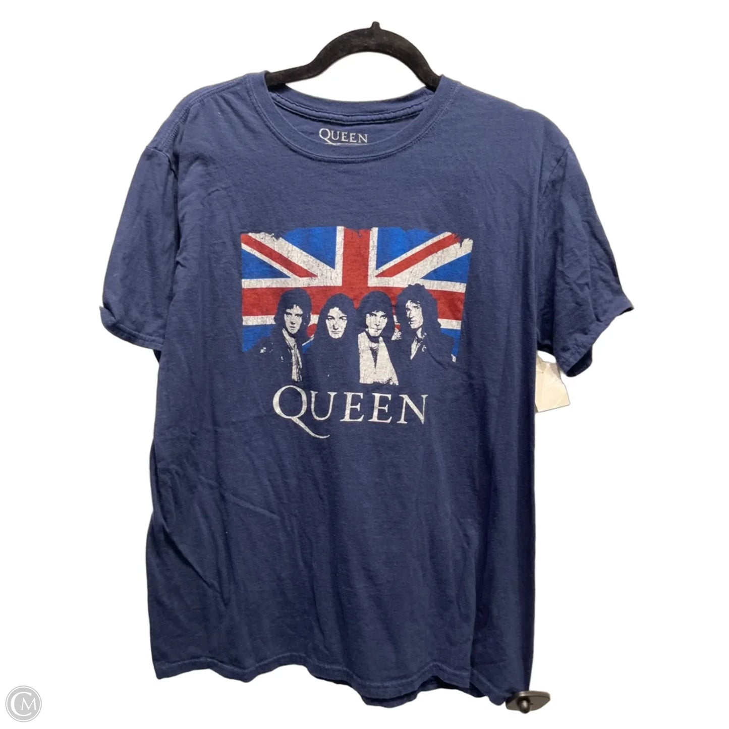 Top Short Sleeve Basic By QUEEN OFFICIAL MERCH In Navy, Size: L