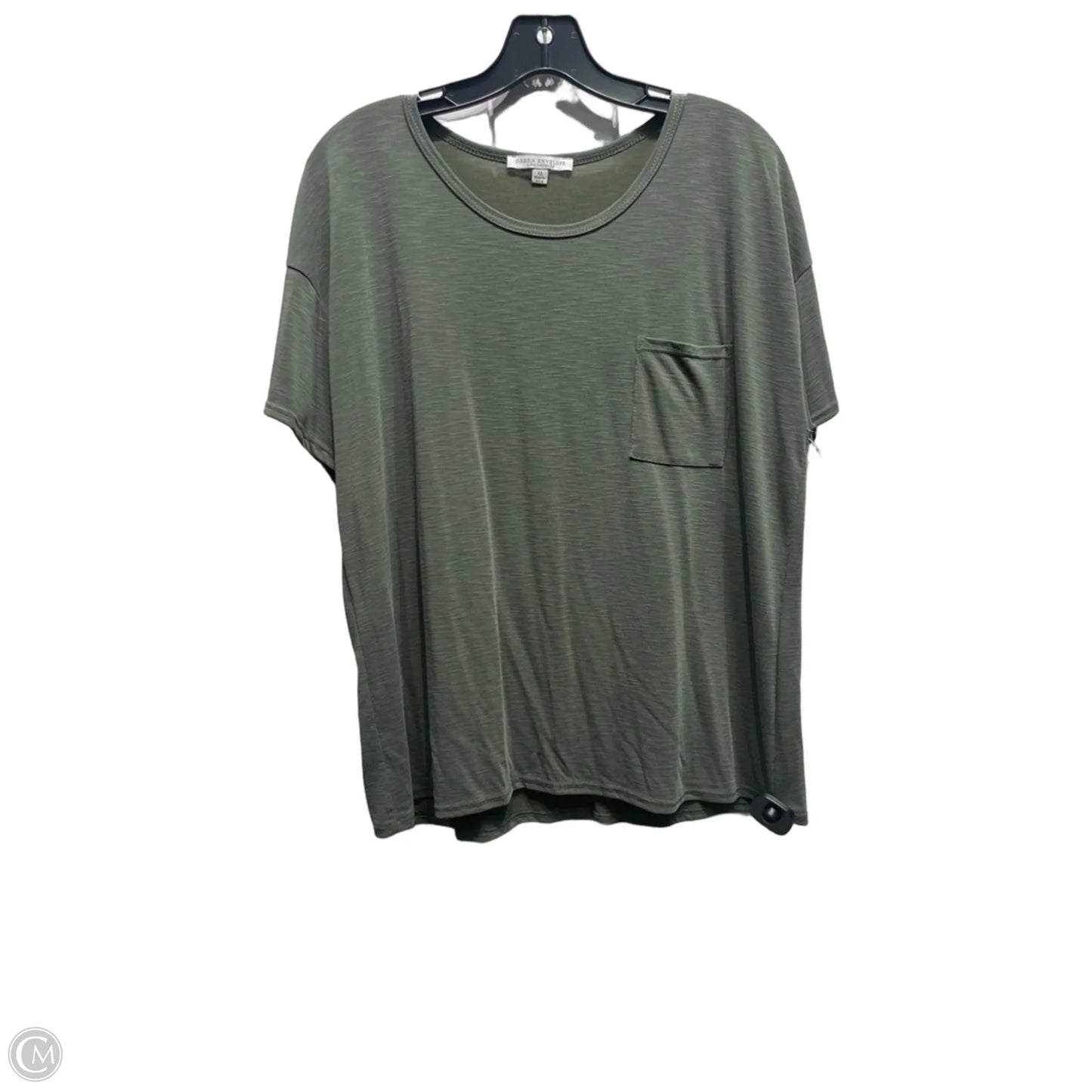 Top Short Sleeve By Green Envelope In Green, Size: Xl