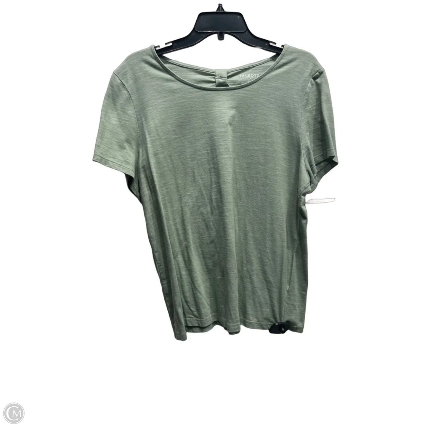 Top Short Sleeve By Talbots In Green, Size: Xl