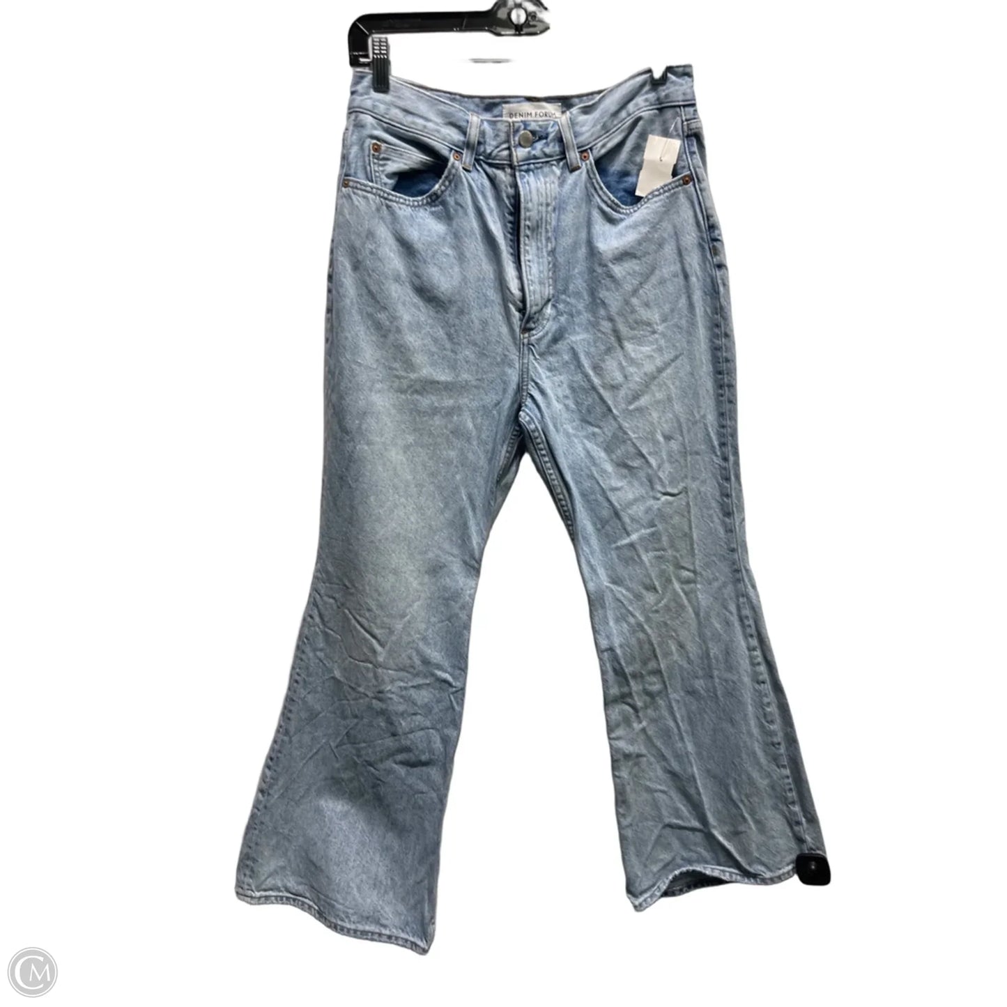 Jeans Flared By Denim Forum In Blue Denim, Size: 6