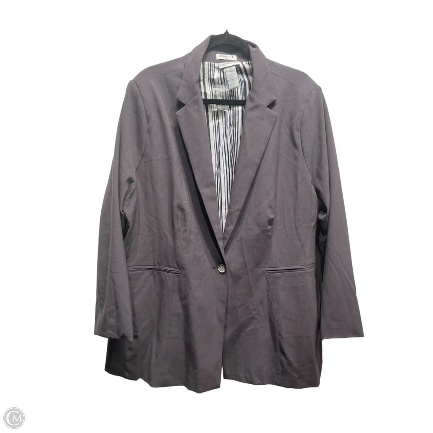 Blazer By Catherines In Grey, Size: 22