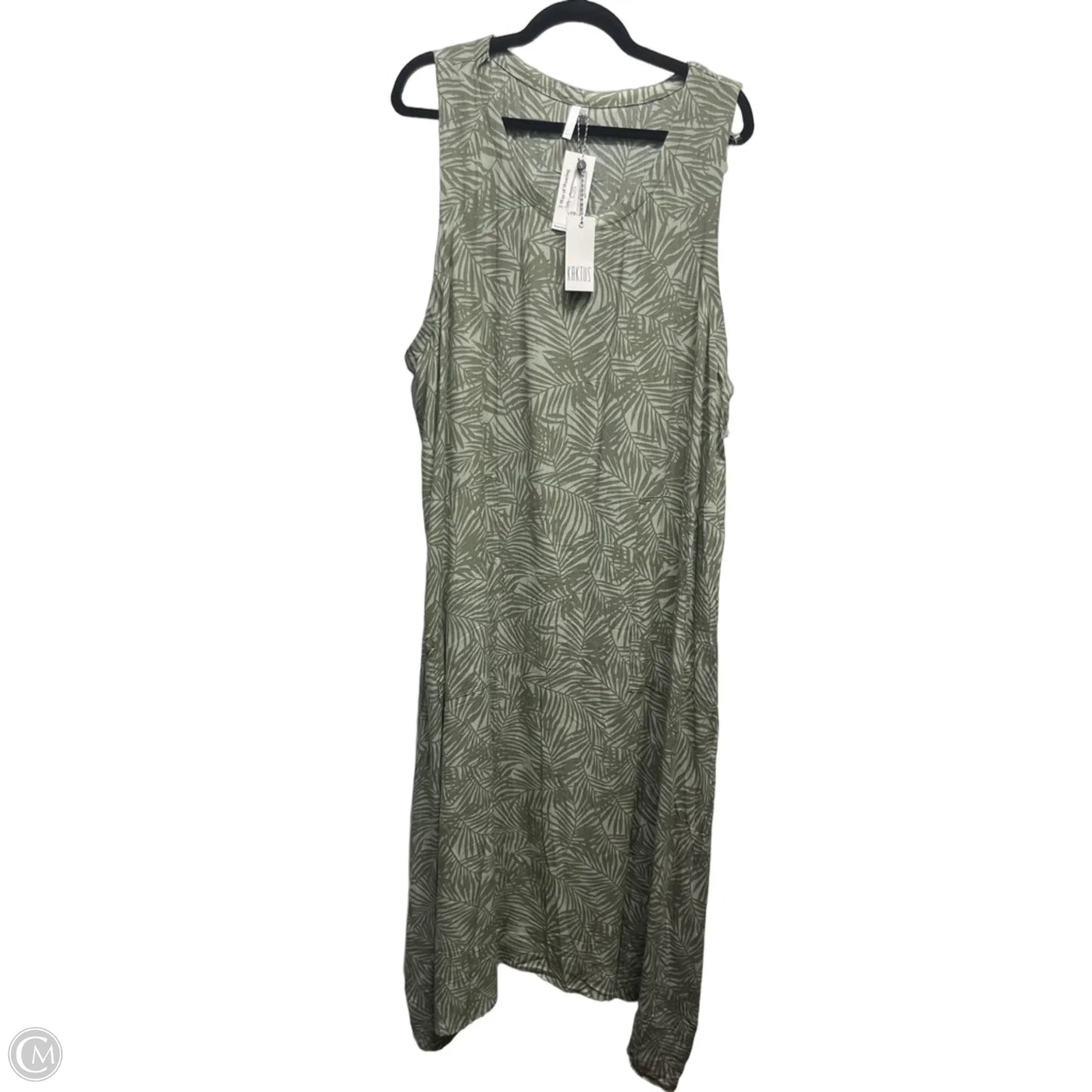 Dress Casual Maxi By Kaktus In Green, Size: 3x
