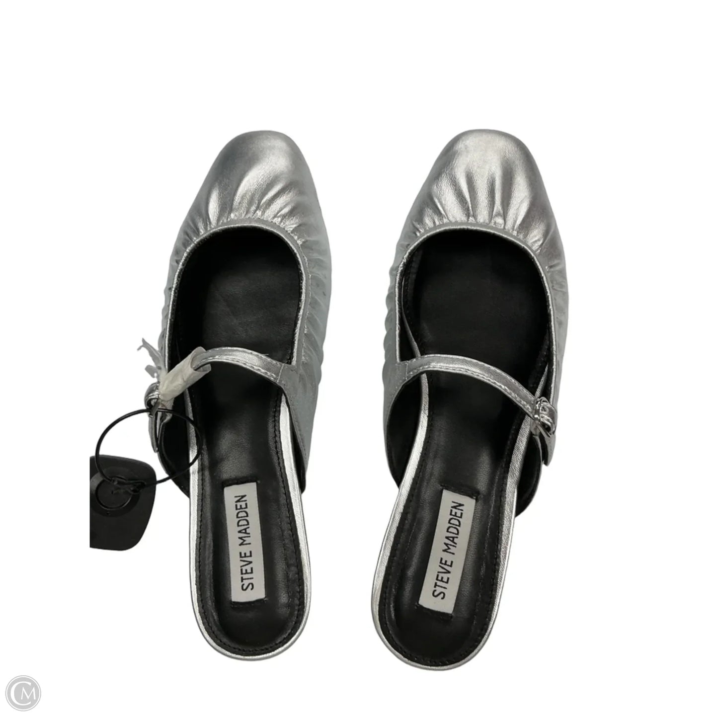 Shoes Flats By Steve Madden In Silver, Size: 9