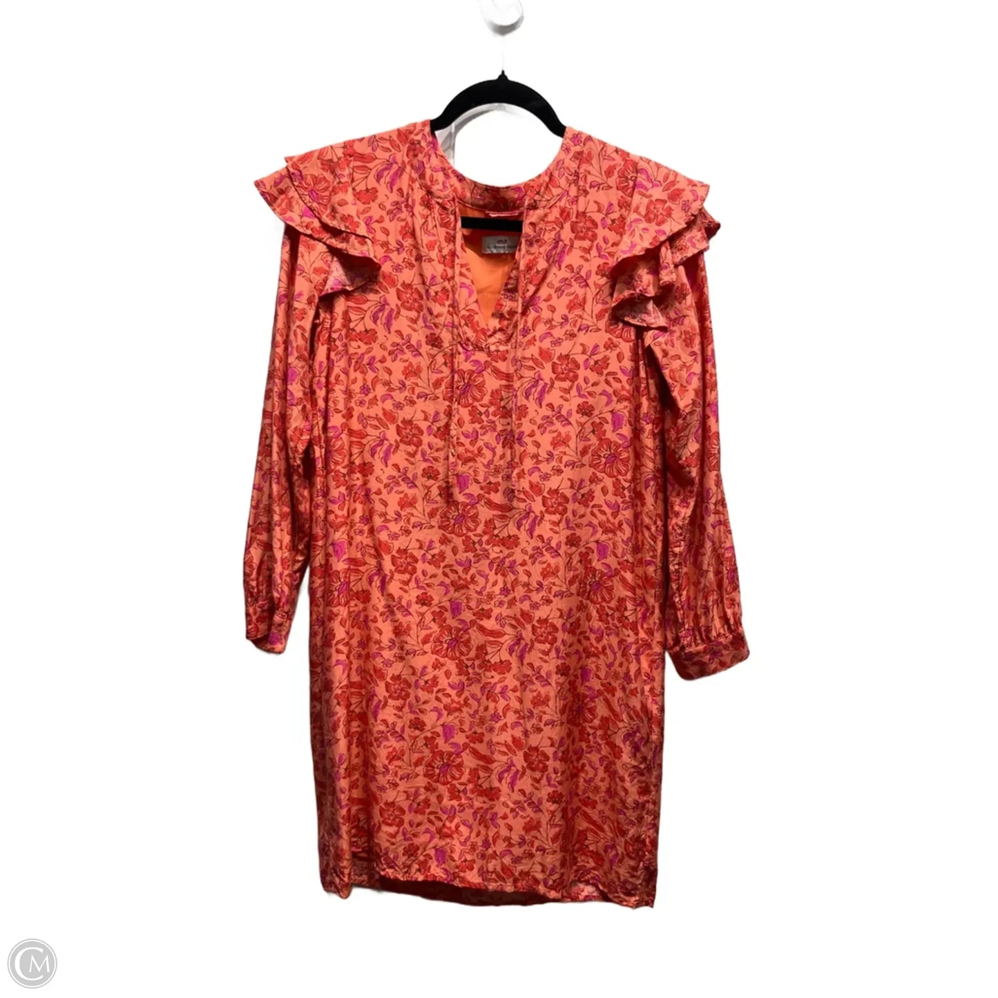 Dress Casual Short By Vineyard Vines In Orange & Pink, Size: Xs