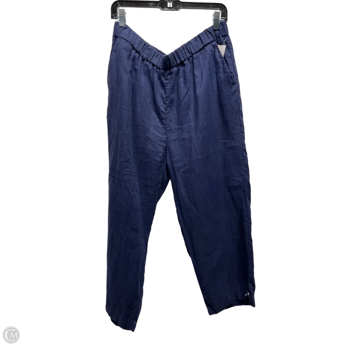 Pants Linen By Quince In Blue, Size: L