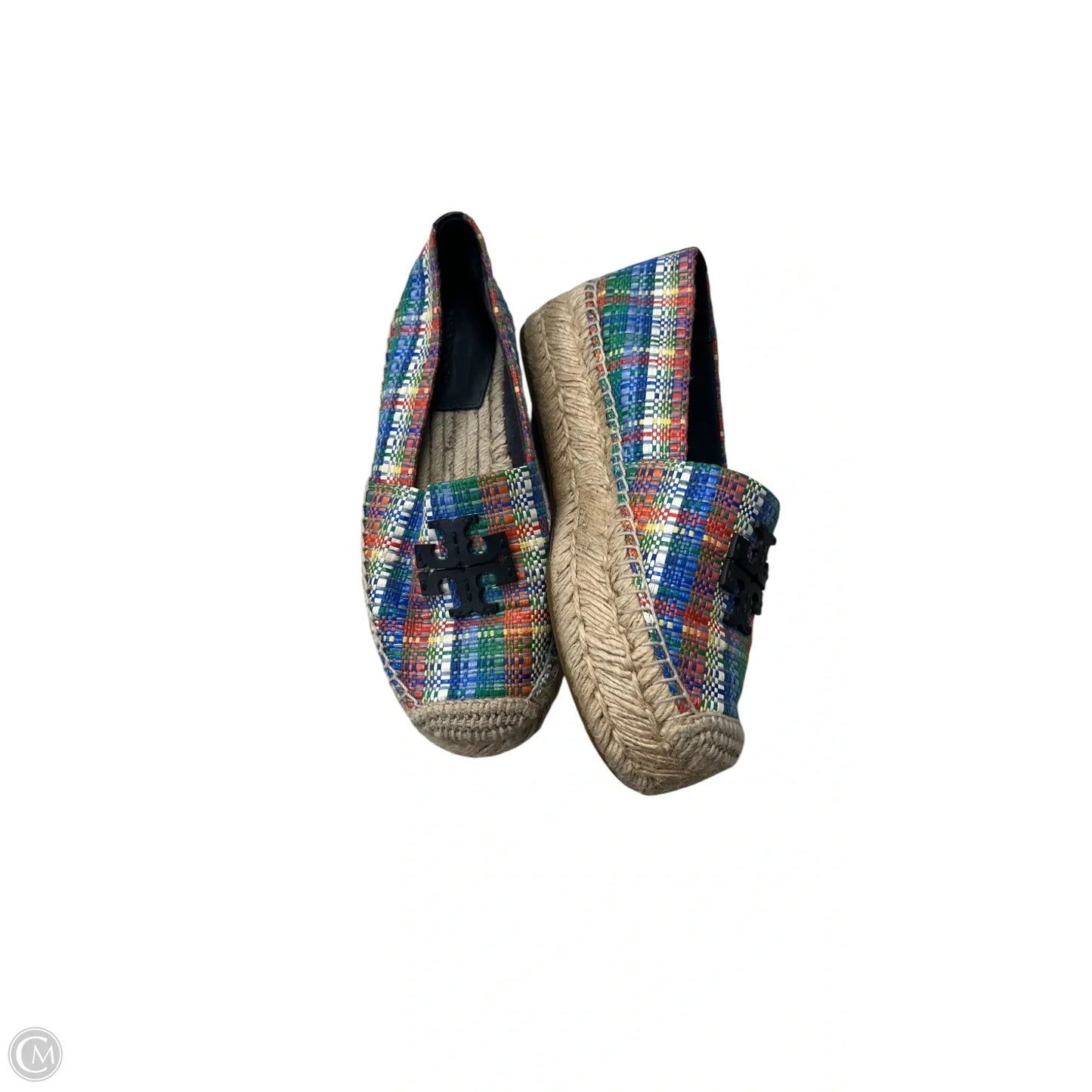 Shoes Designer By Tory Burch In Blue & Green, Size: 6.5