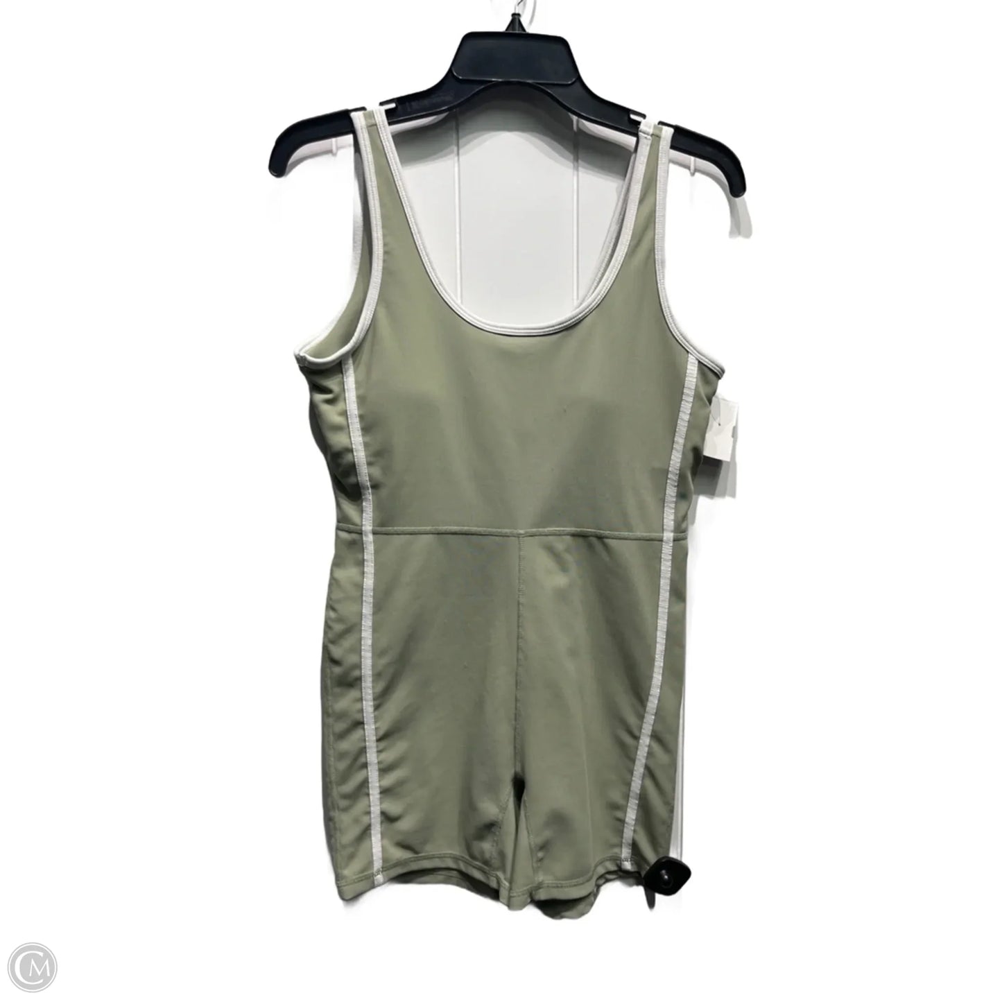 Romper By Wilo In Green & White, Size: L