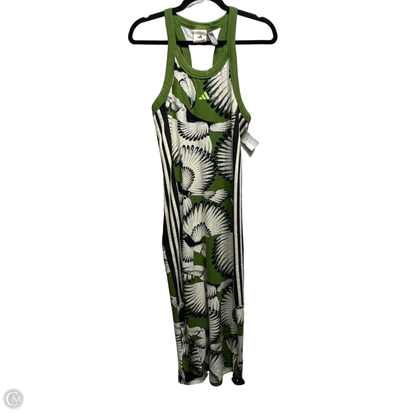 Dress Casual Maxi By Farm Rio In Green & White, Size: M