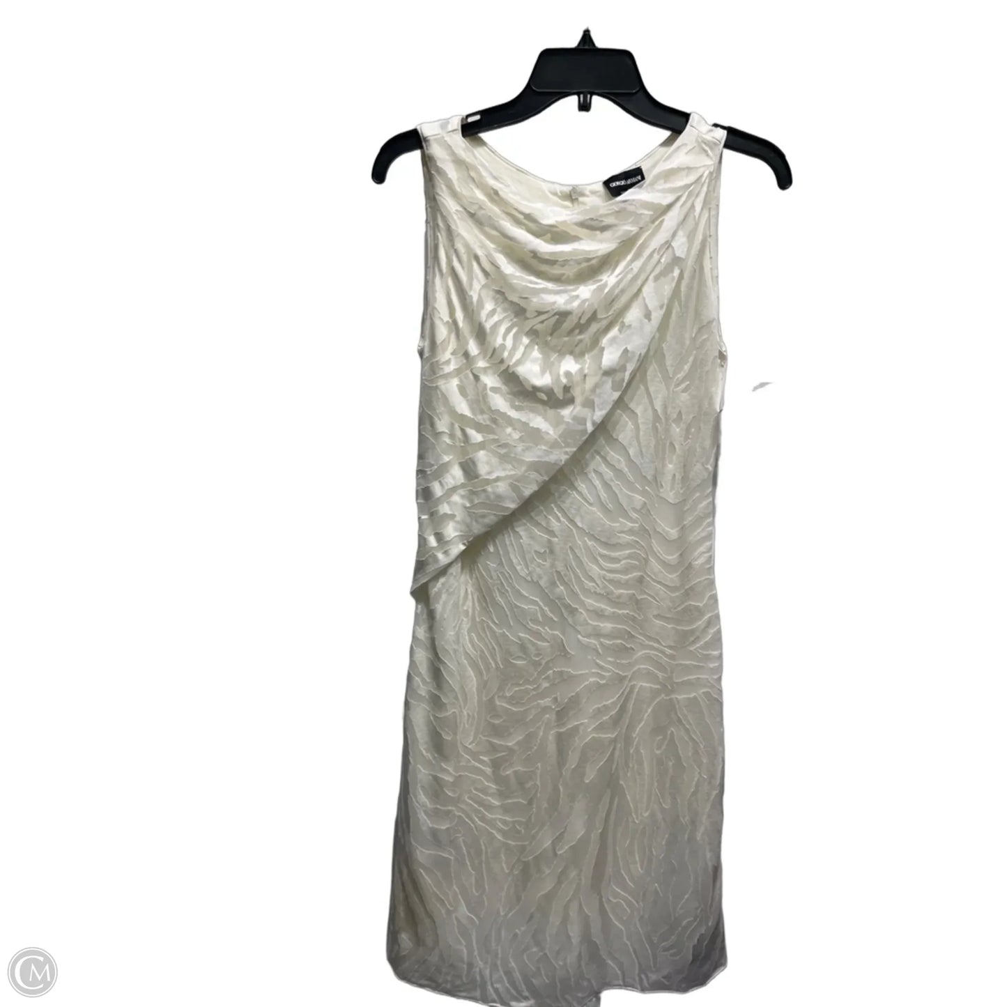 Dress Luxury Designer By Giorgio Armani In White, Size: S