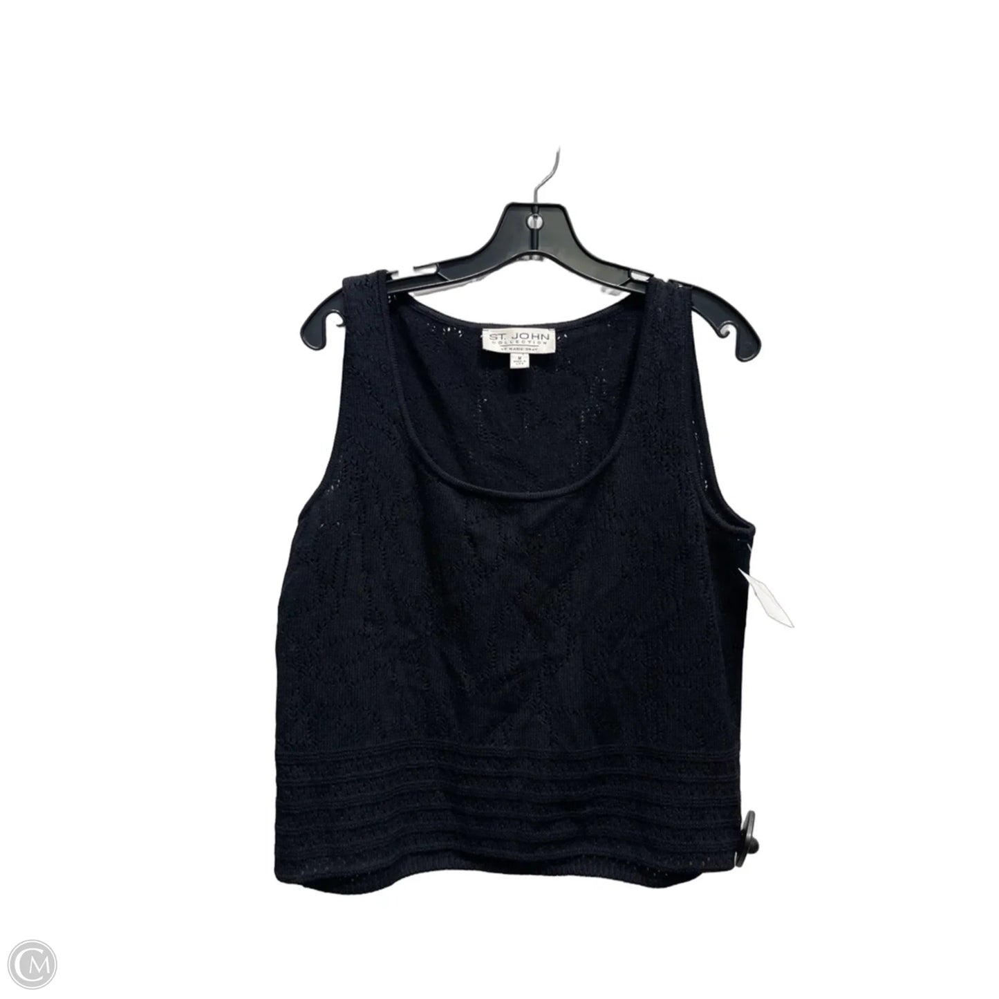 Top Sleeveless Luxury Designer By St John Collection In Black, Size: M