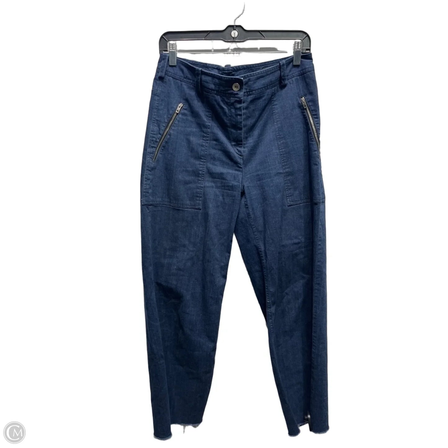 Jeans Wide Leg By Rag And Bone In Blue, Size: 4
