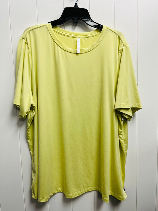 Athletic Top Short Sleeve By Fabletics  Size: 3x