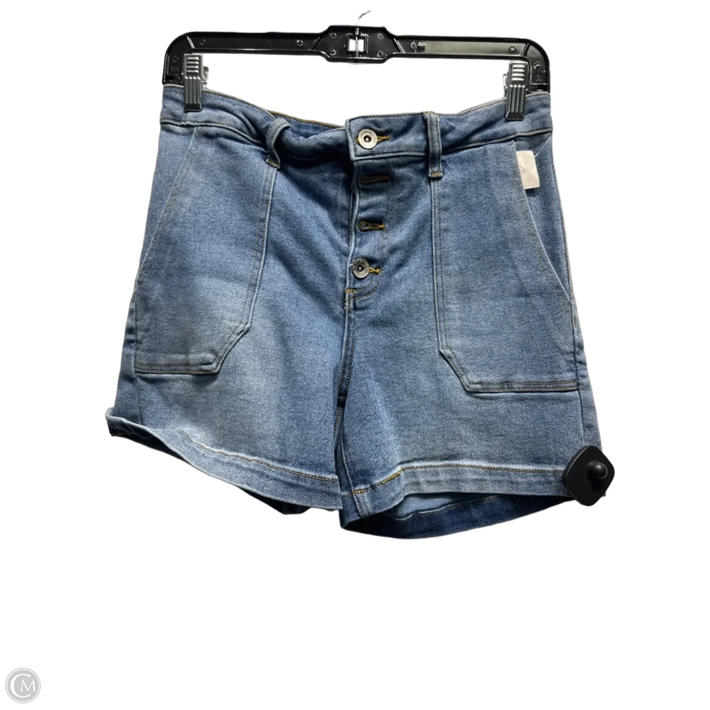 Shorts By Max Studio In Blue Denim, Size: 0