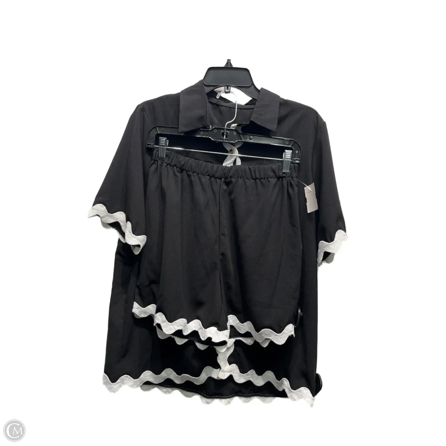 Shorts Set By Clothes Mentor In Black & White, Size: M
