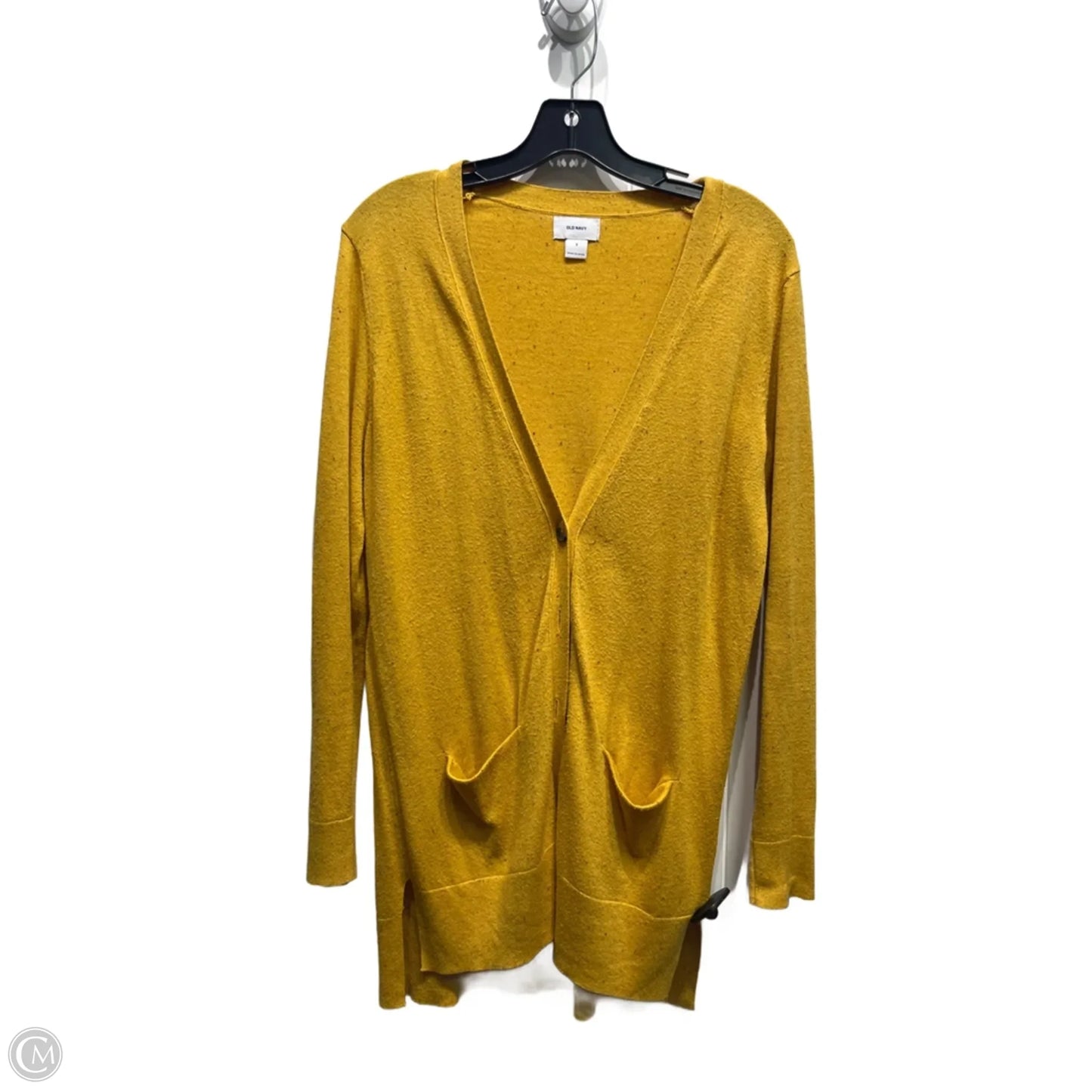 Sweater Cardigan By Old Navy In Yellow, Size: S