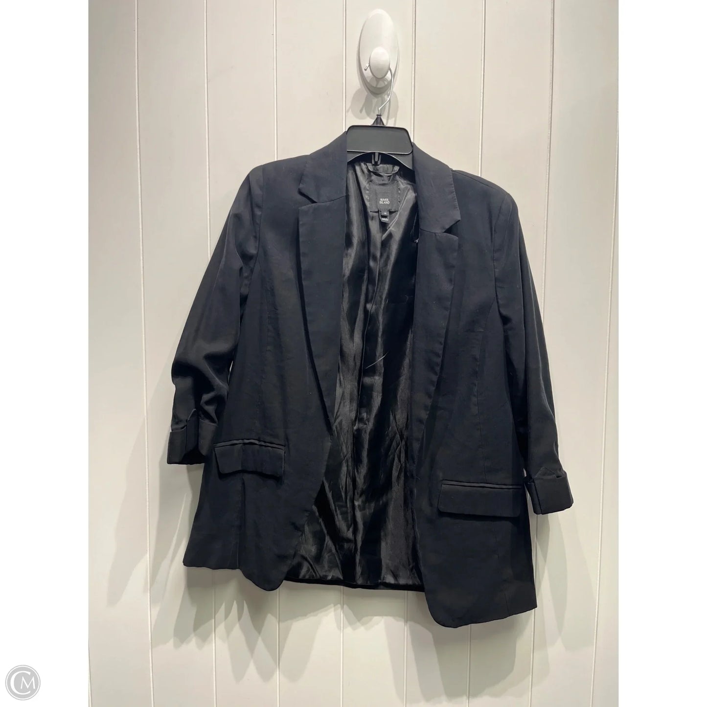 Blazer By River Island In Black, Size: M
