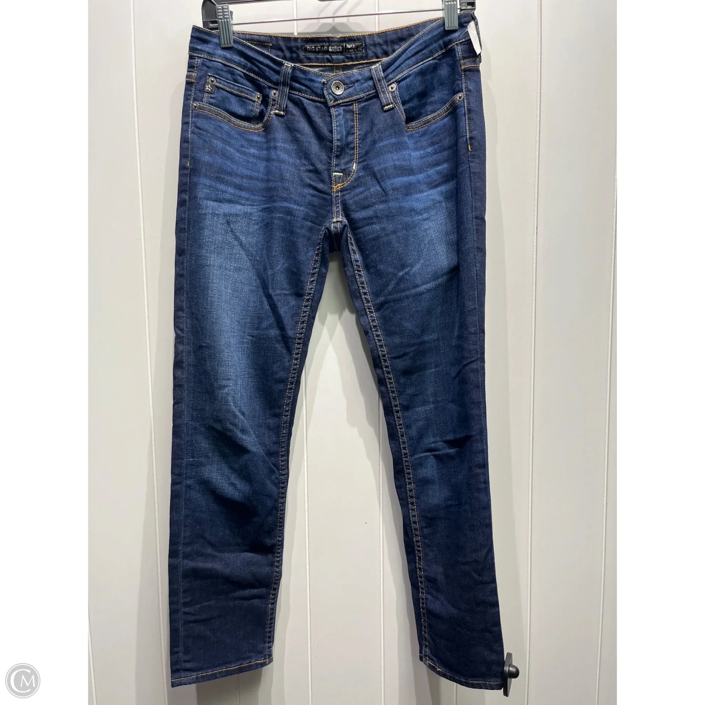 Jeans Straight By Big Star In Blue Denim, Size: 4