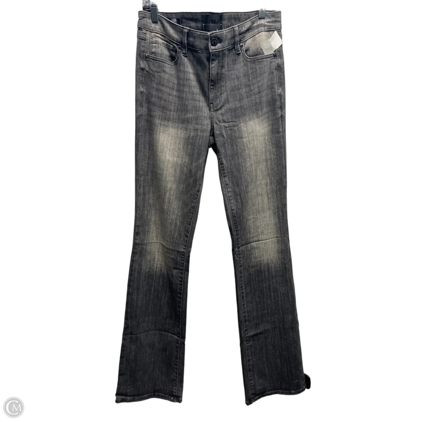 Jeans Wide Leg By White House Black Market In Grey Denim, Size: 10l