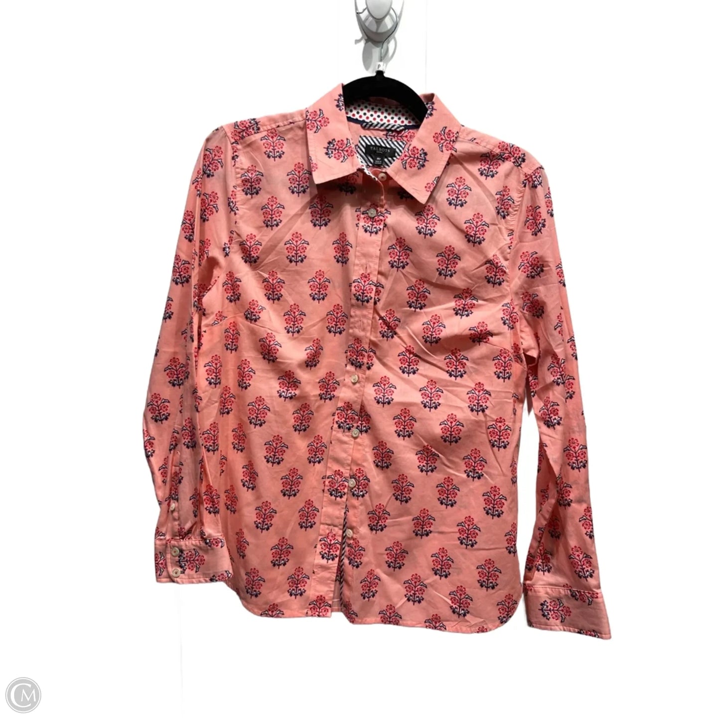 Top Long Sleeve By Talbots In Pink, Size: Mp
